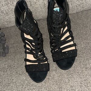 Vince Camuto Black sparkly heels